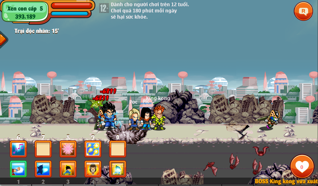 Săn boss Xên bọ hung game nro